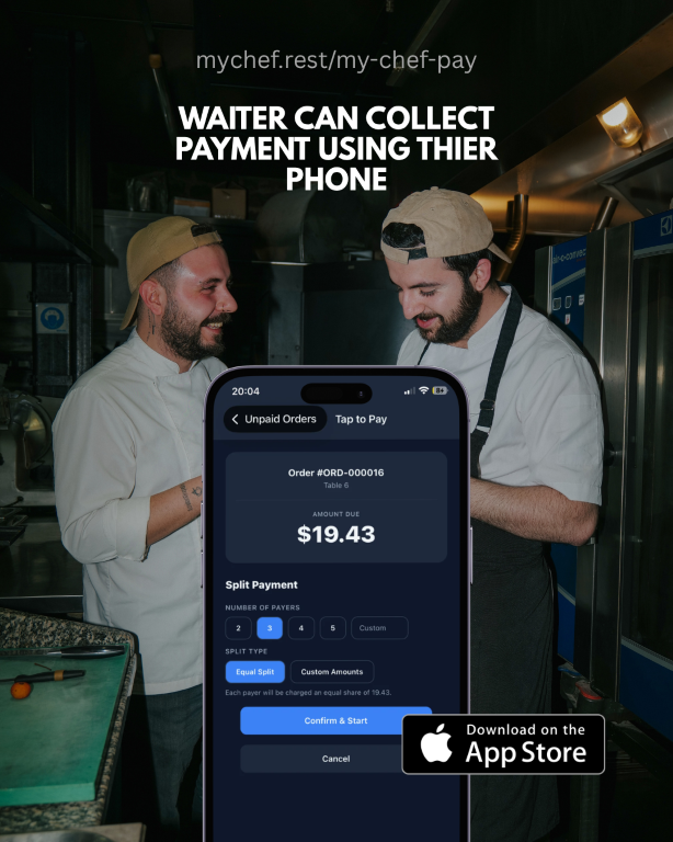 Turn Your iPhone into a Payment Terminal with My Chef Pay